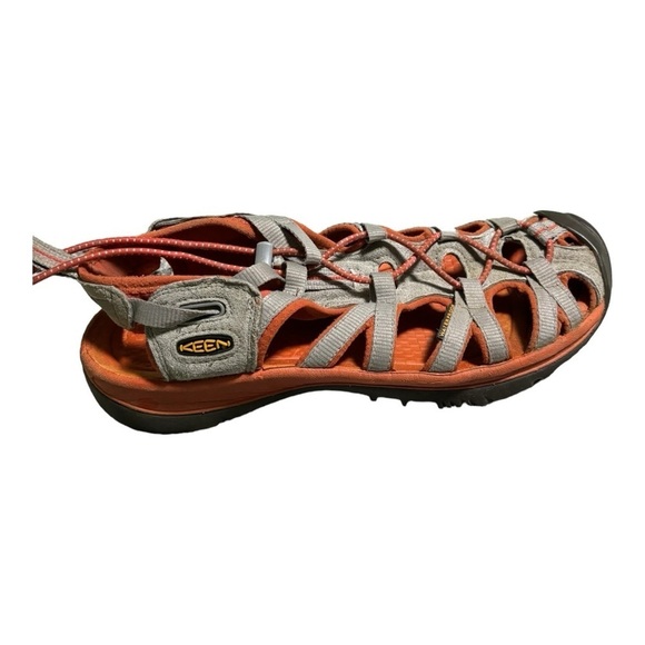 Keen Newport Closed Toe Sport Sandals Size 9 Orange Waterproof Hiking Sandals - Picture 12 of 13